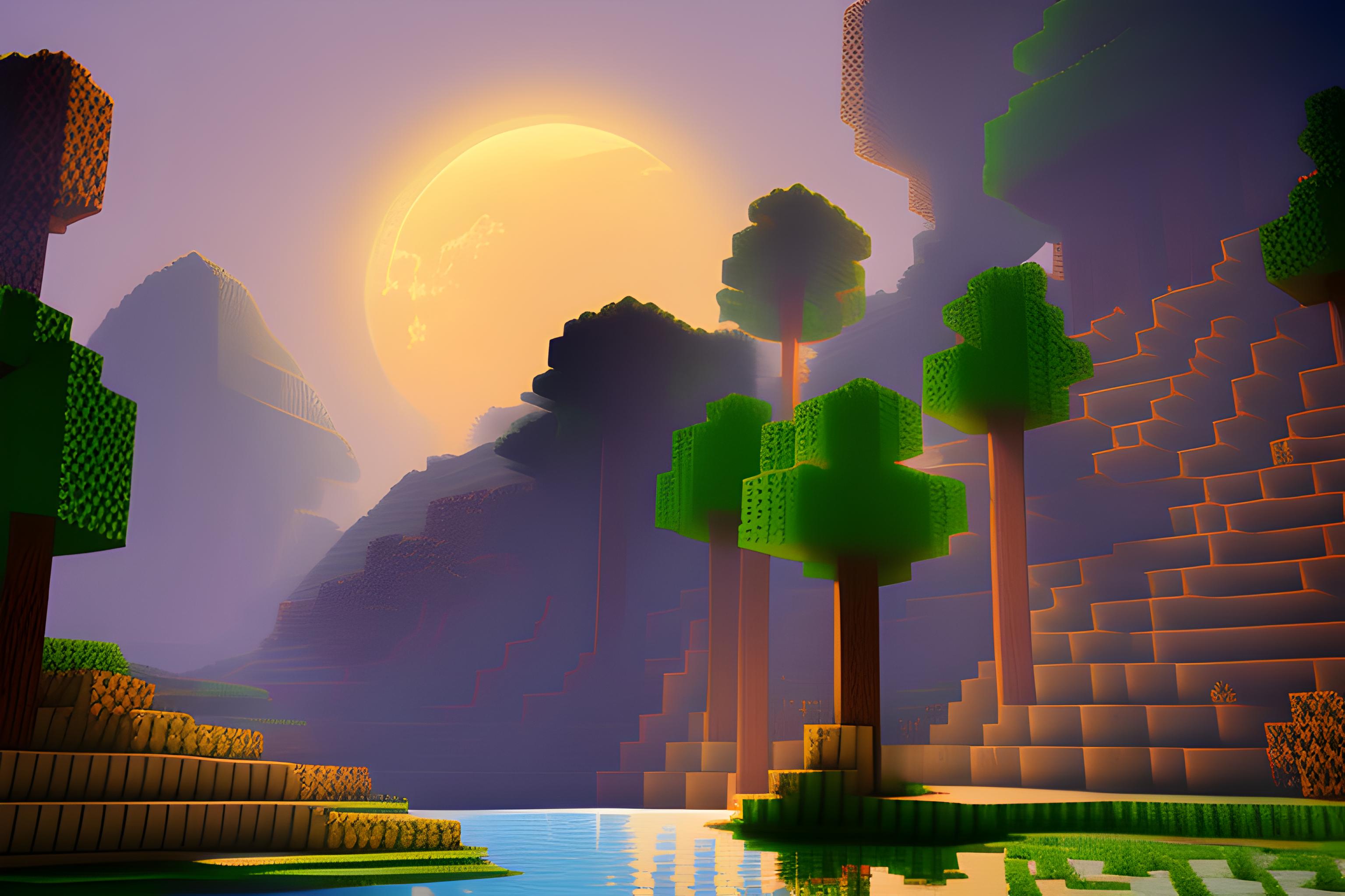 gece bir minecraft görüntüsü zombi iskeletler hareket etsin